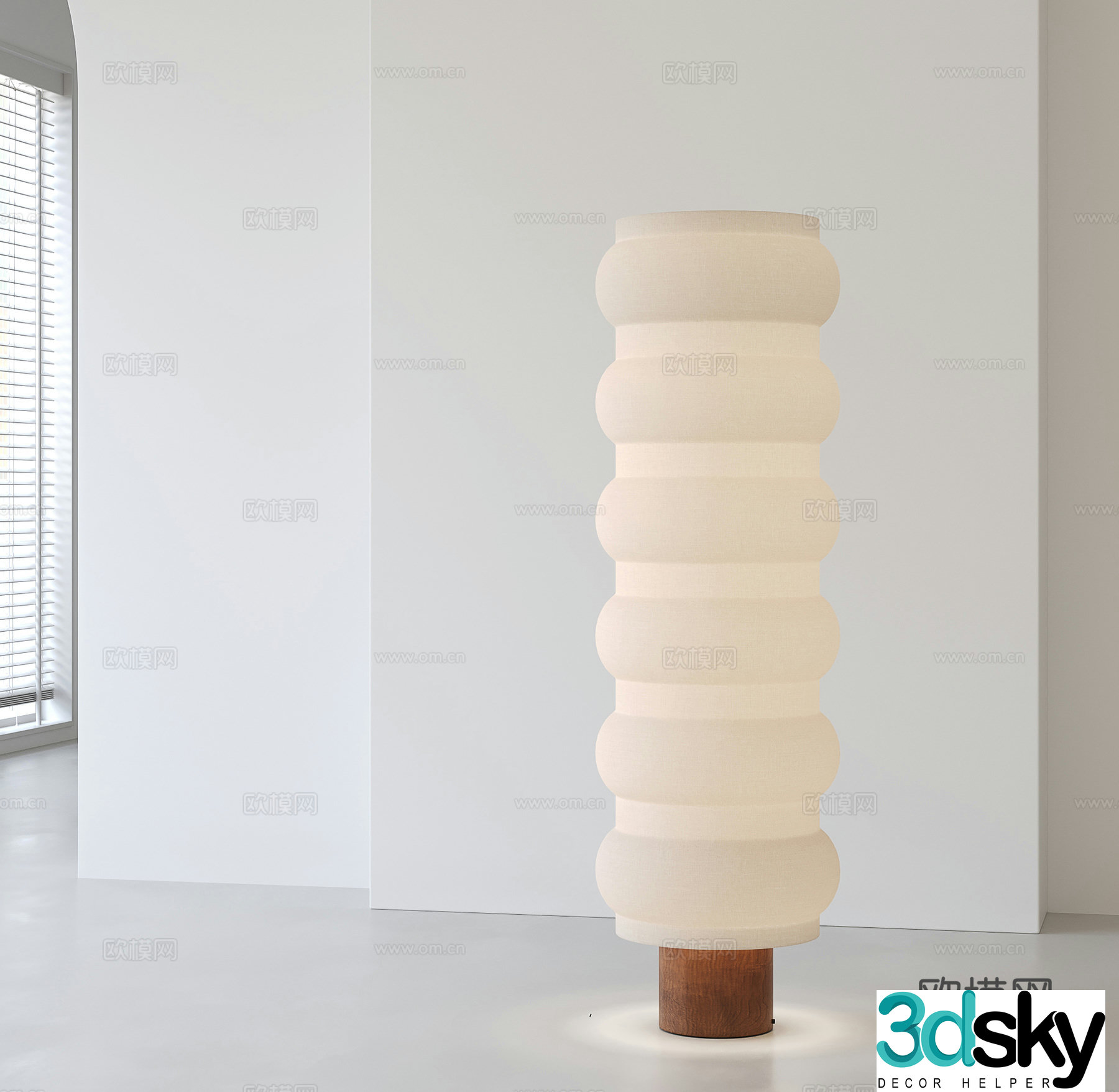 Wasabi Lantern Floor Lamp 3D Model
