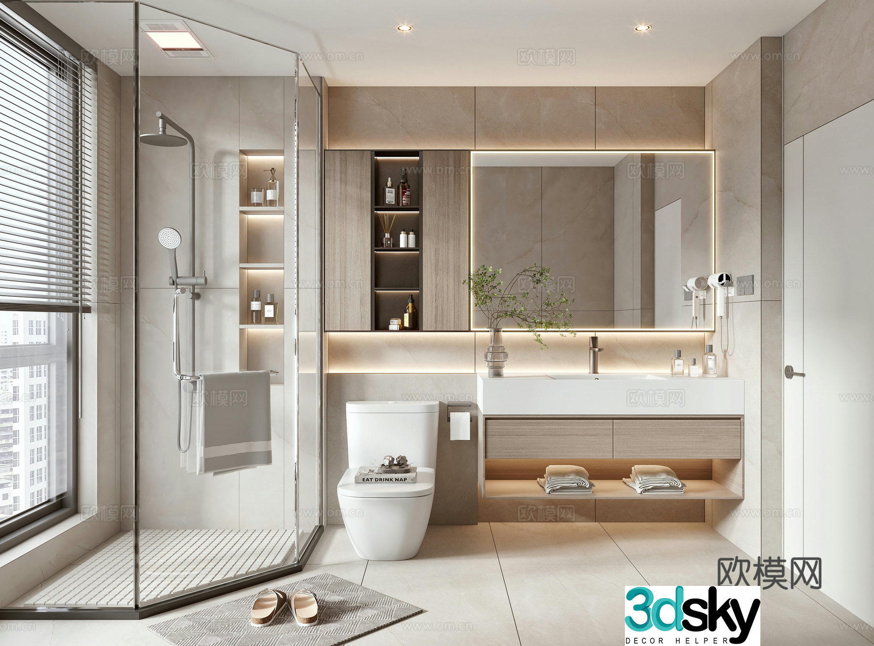 Modern bathroom 3d model