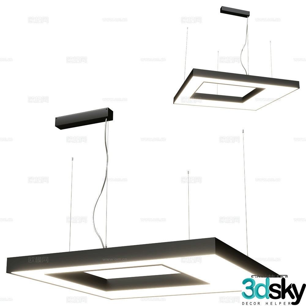 Artlight chandelier 3d model