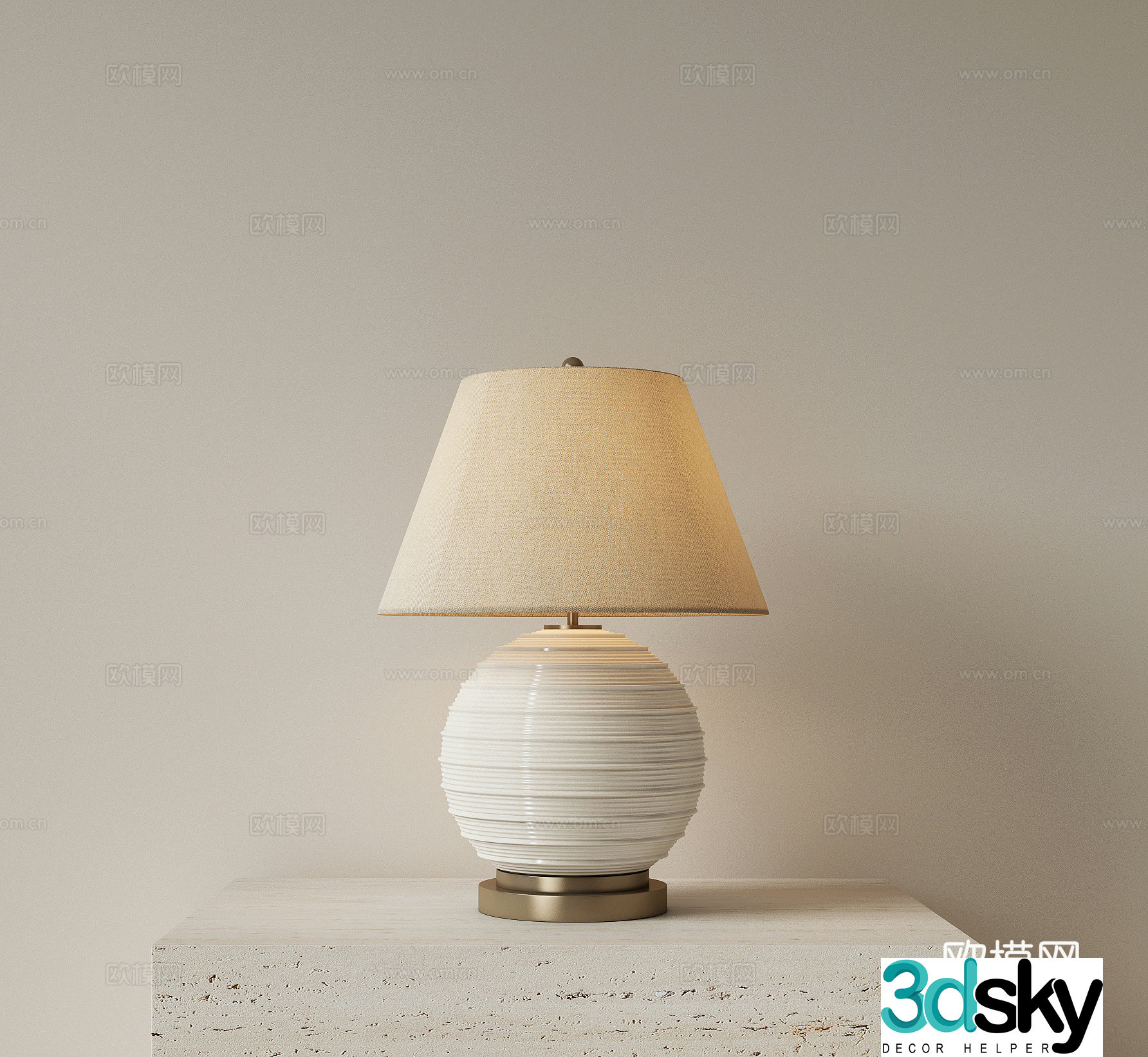 Modern light luxury desk lamp bedside desk lamp study desk lamp living room desk lamp retro desk lamp 3D model