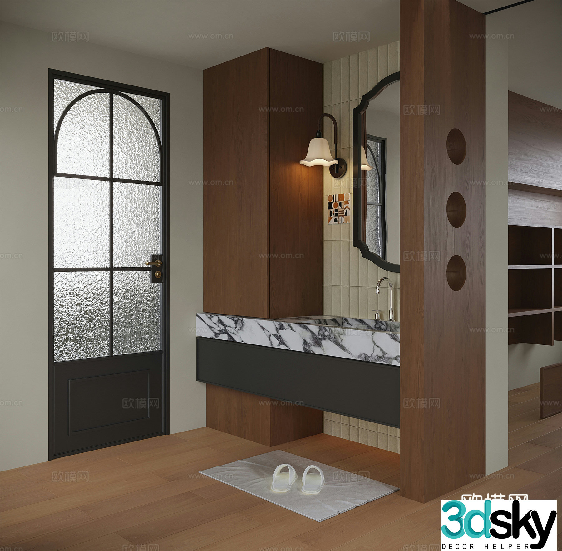 Modern bathroom sink bathroom 3d model