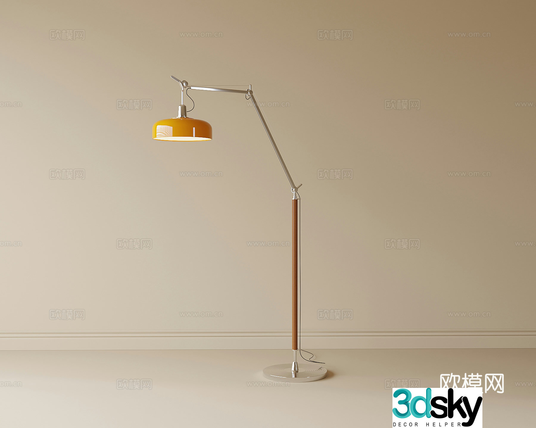 Modern floor lamp 3d model