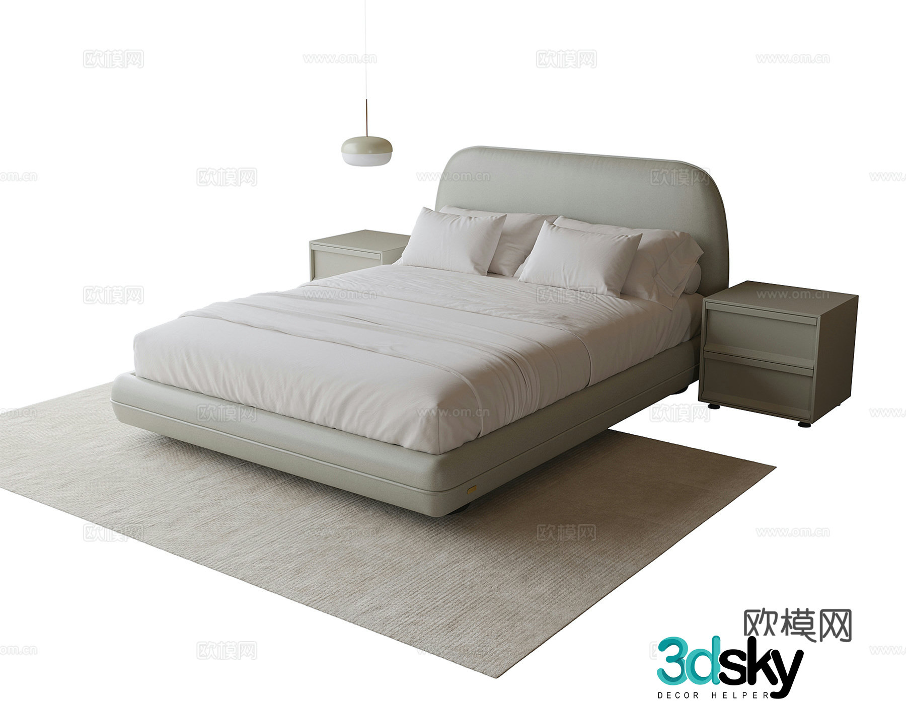 Modern children’s bed 3d model