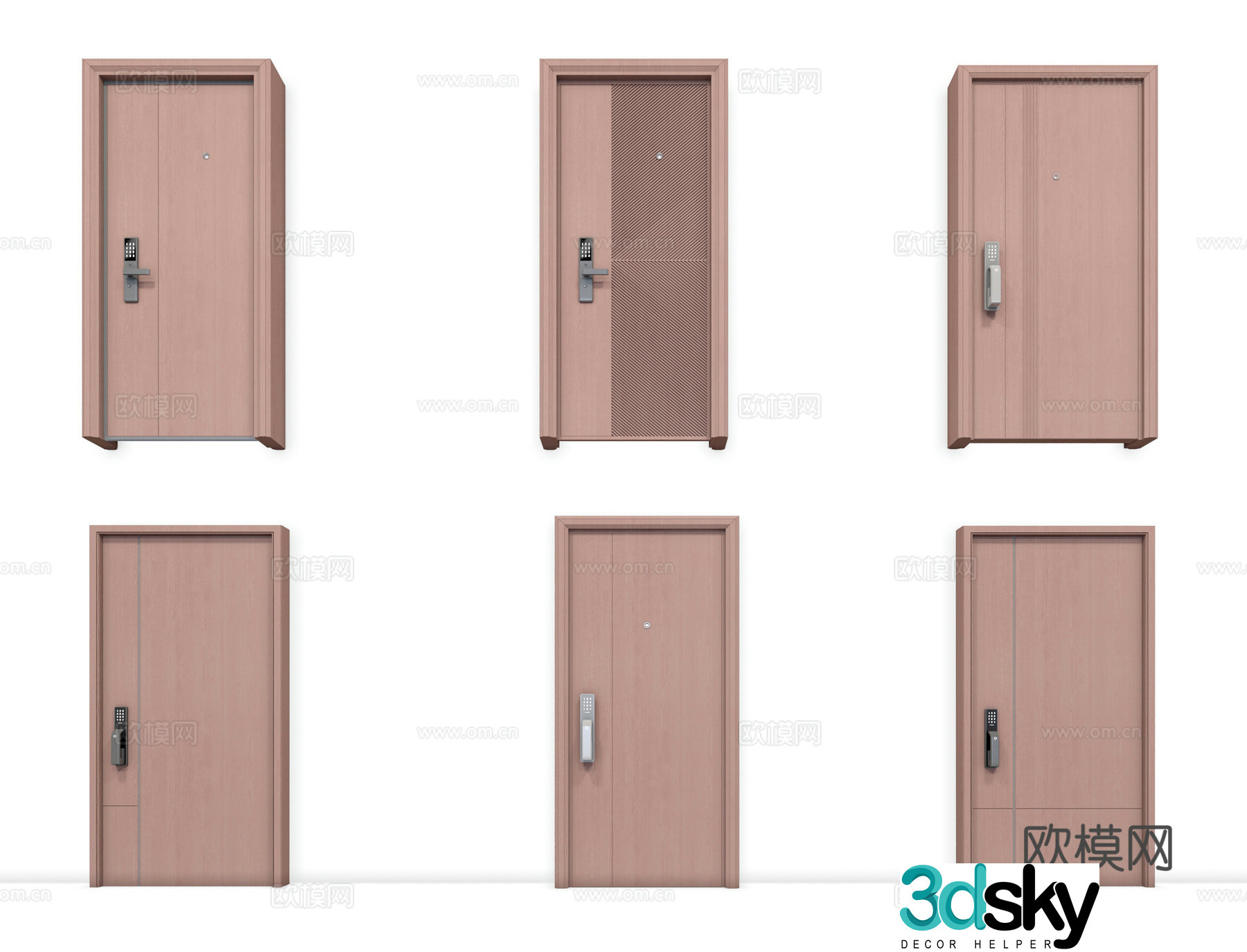 3D model of entry door
