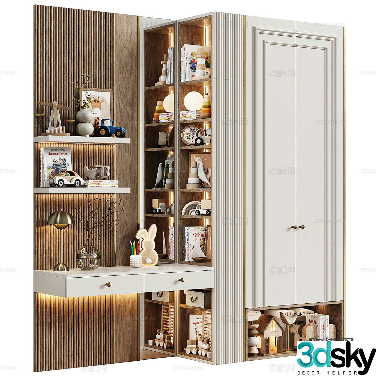 Decorative cabinet 3d model