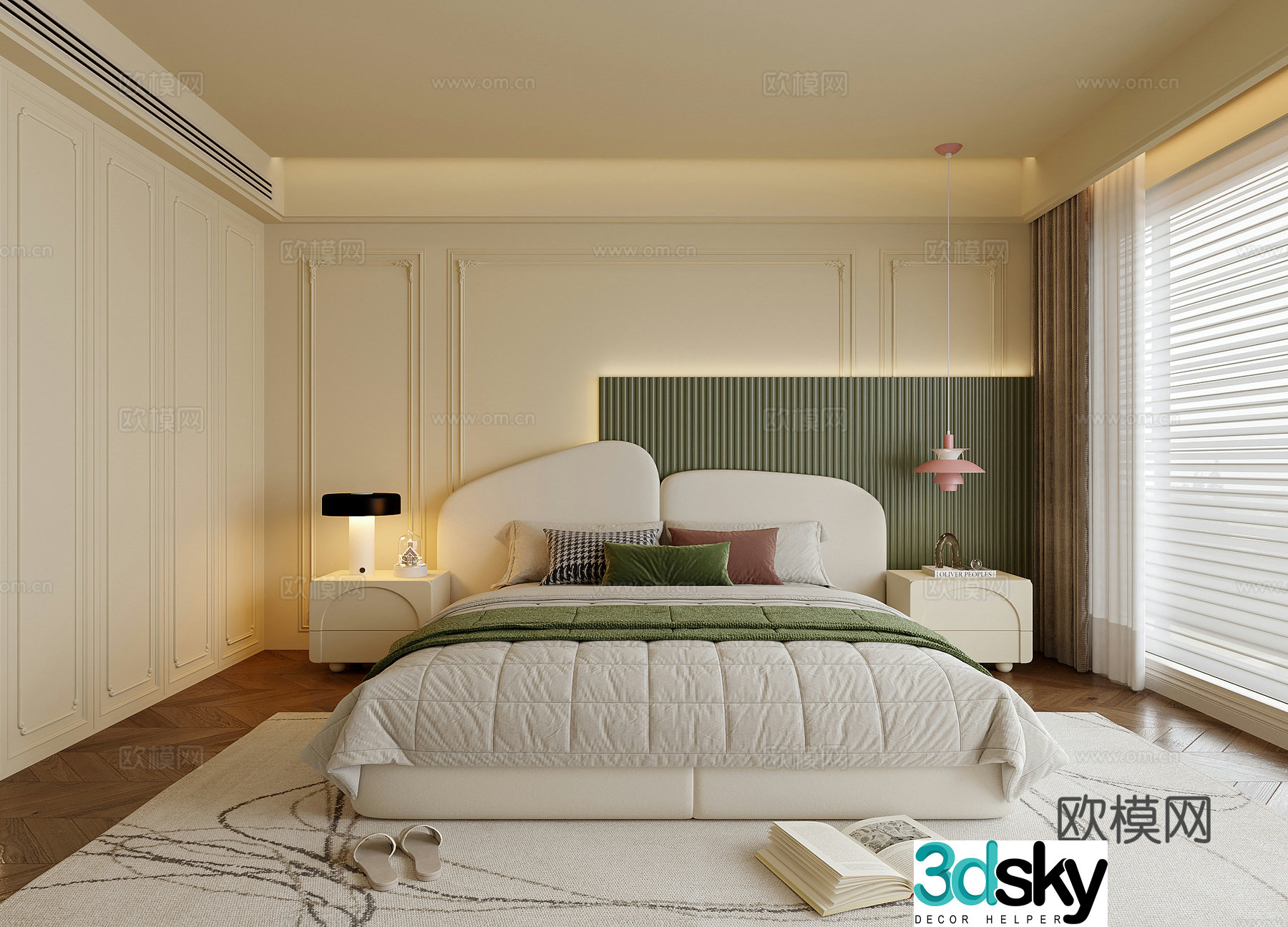 Modern children’s room Girls room Boys room Children’s bed 3d model
