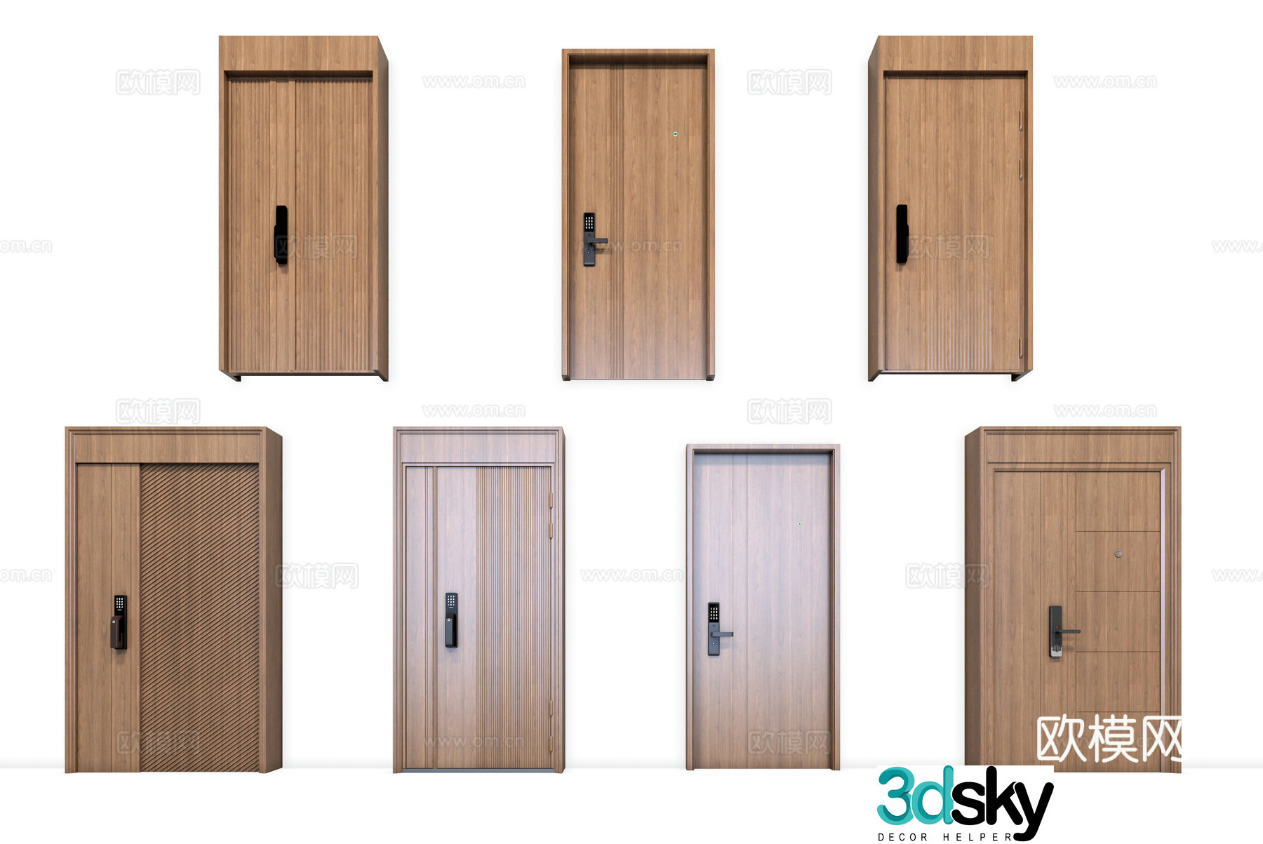 3D model of entry door