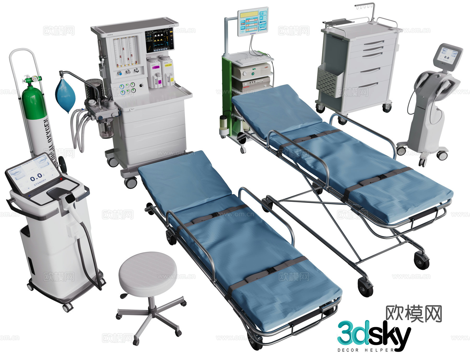 medical equipment medical equipment medical examination machine 3d model