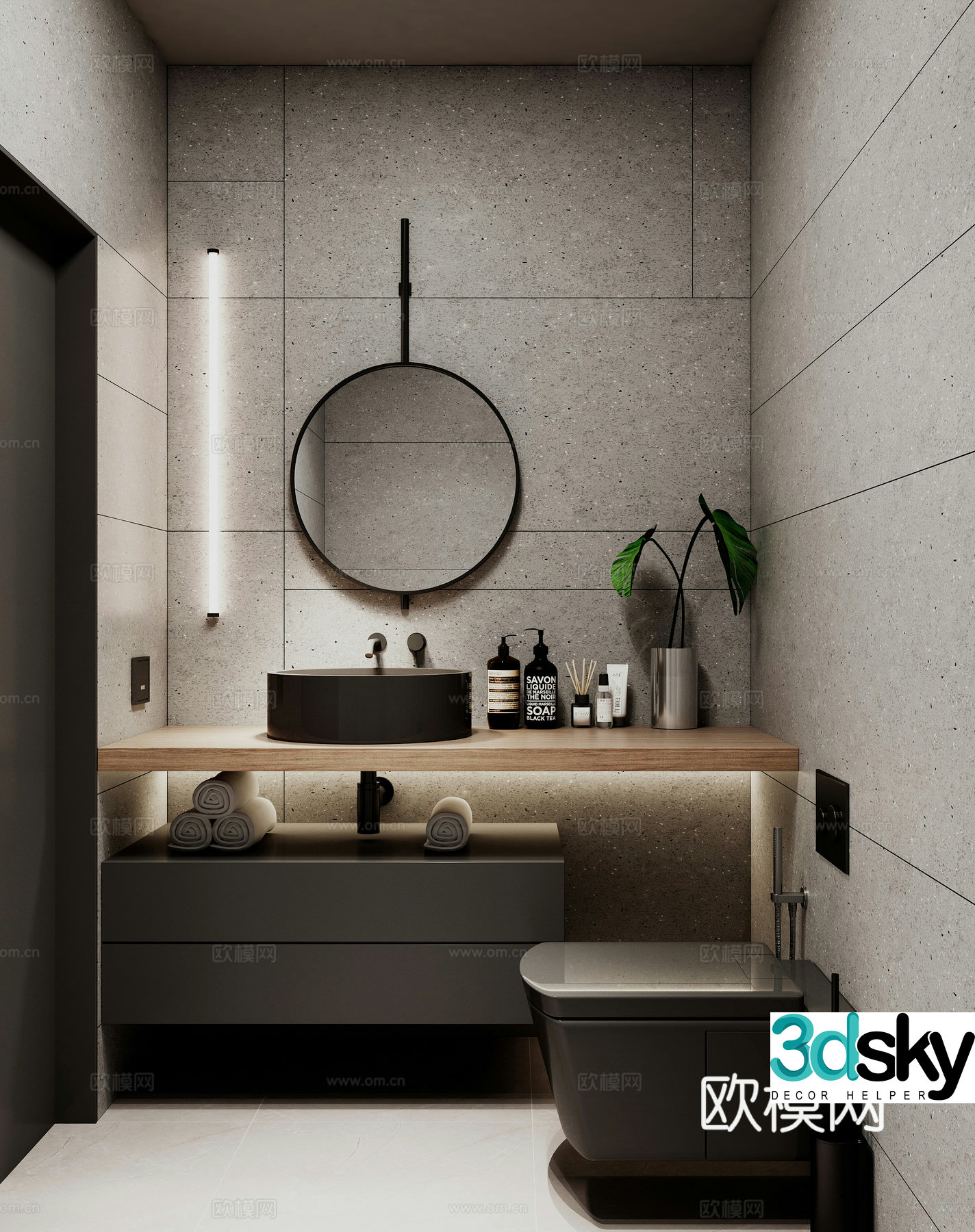 Wasabi Bathroom 3D Model