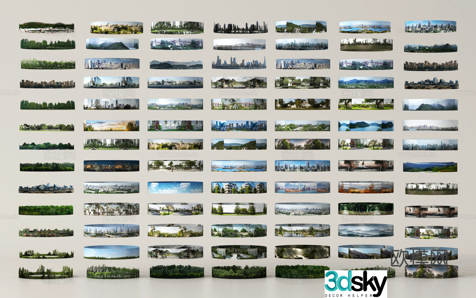 Outdoor outdoor scene Surround background Environmental map City scene Landscape background 3d model