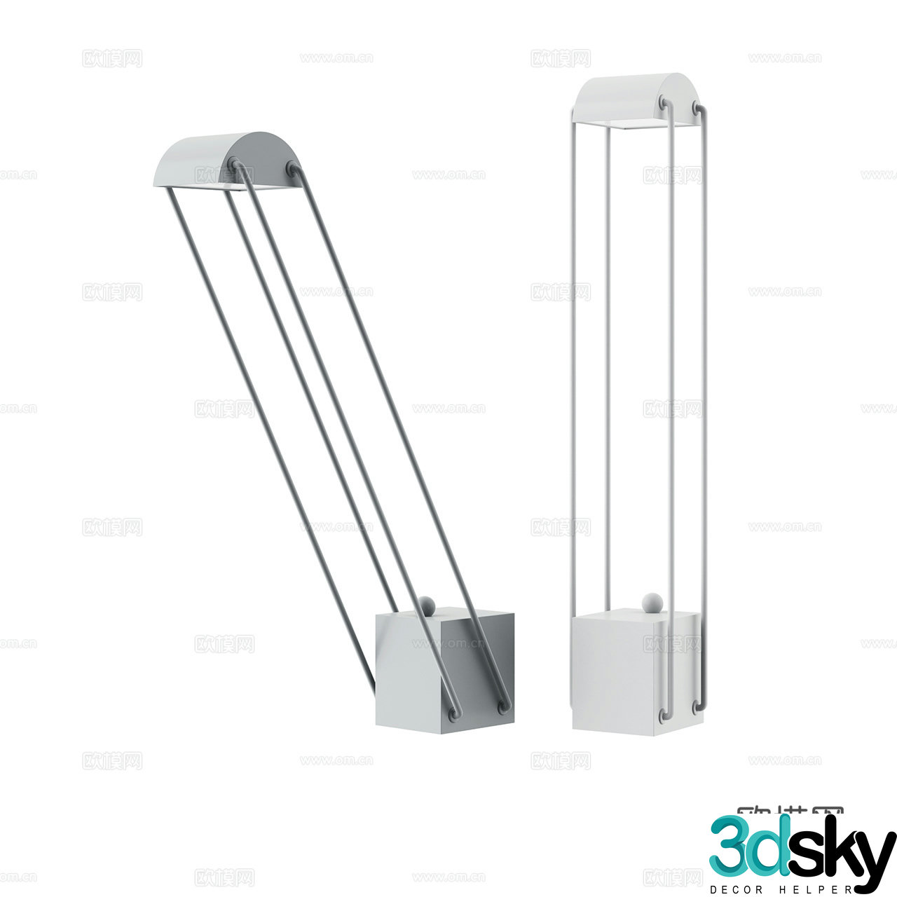 Tokio minimalist industrial wind table lamp metal table lamp reading table lamp work table lamp 3d model