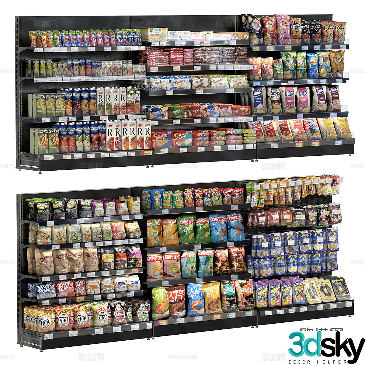 Product shelves shelves 3d model