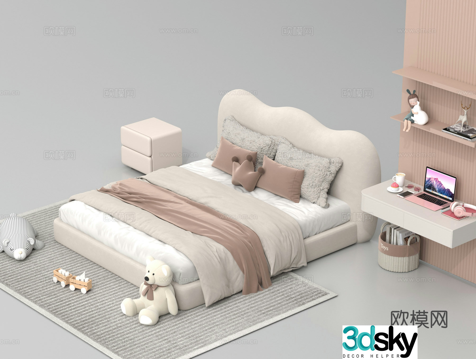 Children’s bed 3d model