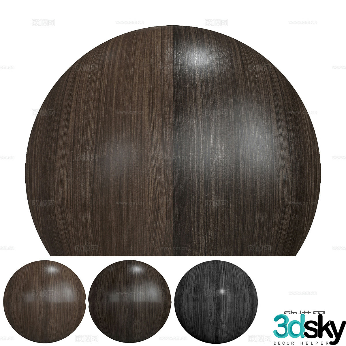 Modern Italian wood grain wood veneer 3d model