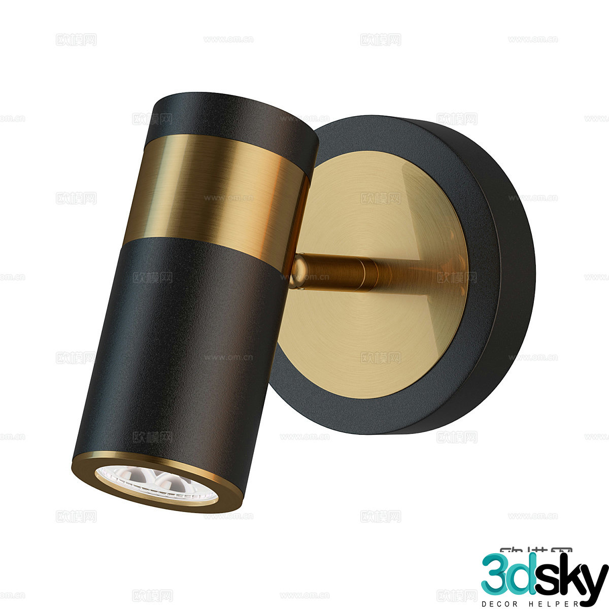 Modern simple downlight spotlight exhibition spotlight light luxury spotlight wall lamp 3d model