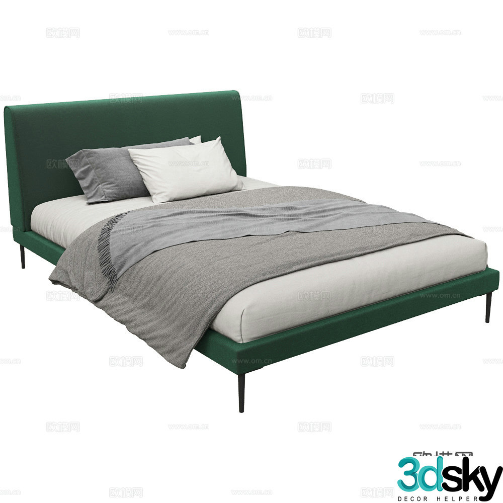 Single bed 3d model