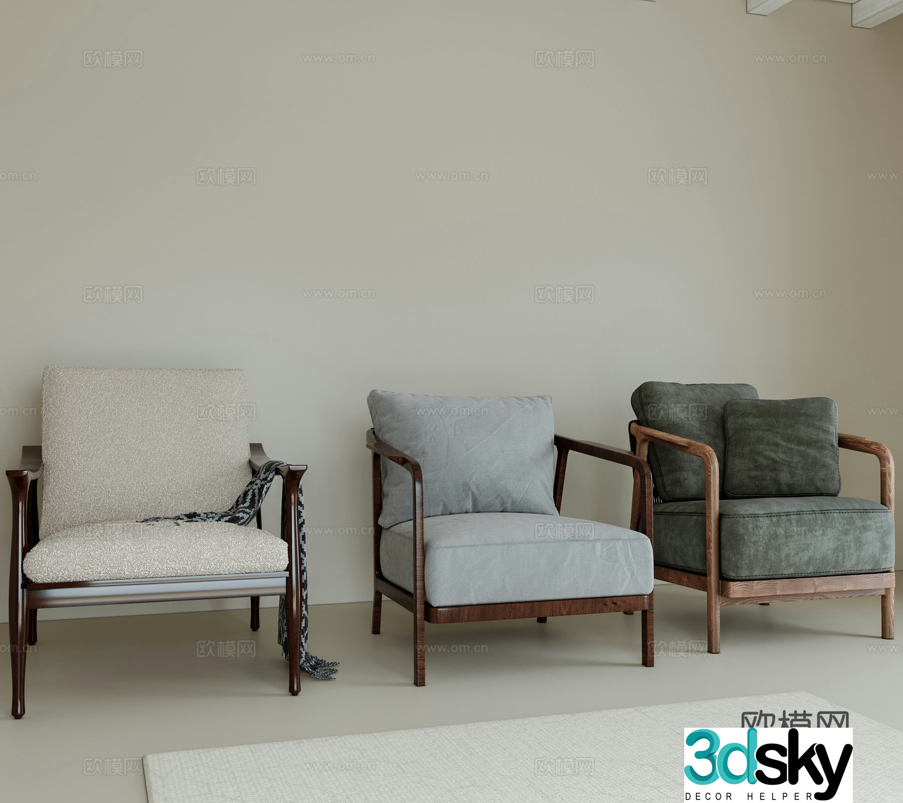 Wasser leisure chair 3d model