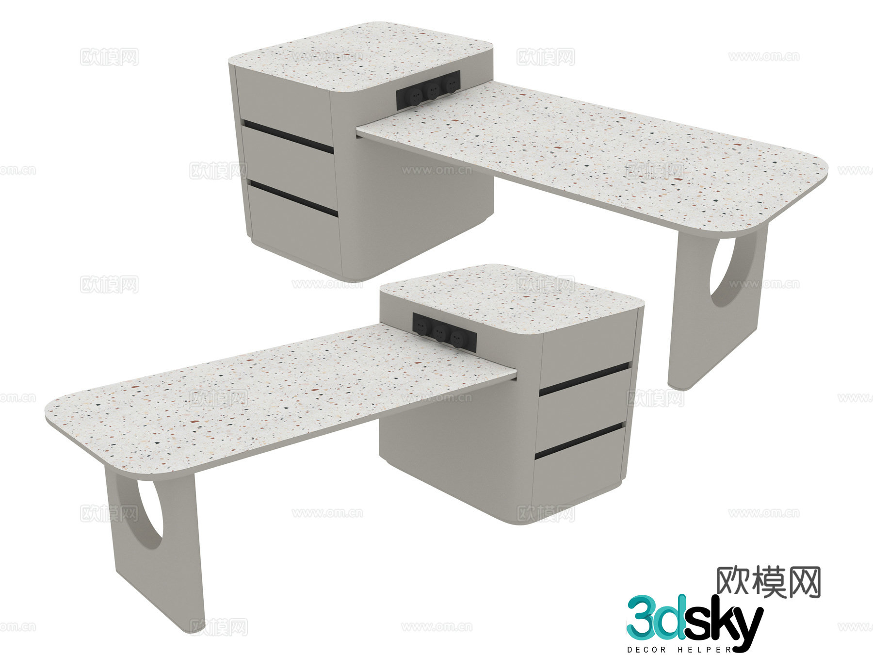 Table Island 3D Model