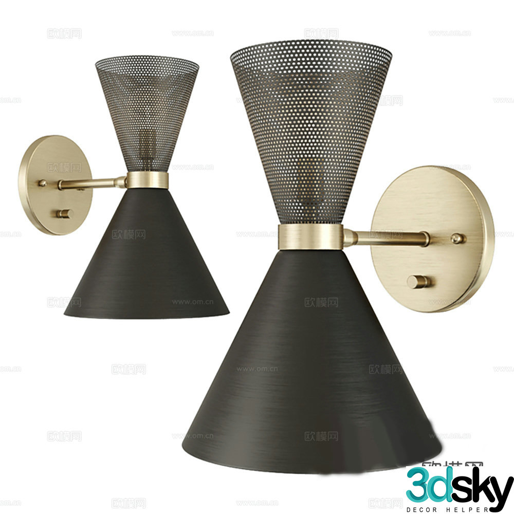 Wall lamp lamp lighting lamp decorative lamp 3d model