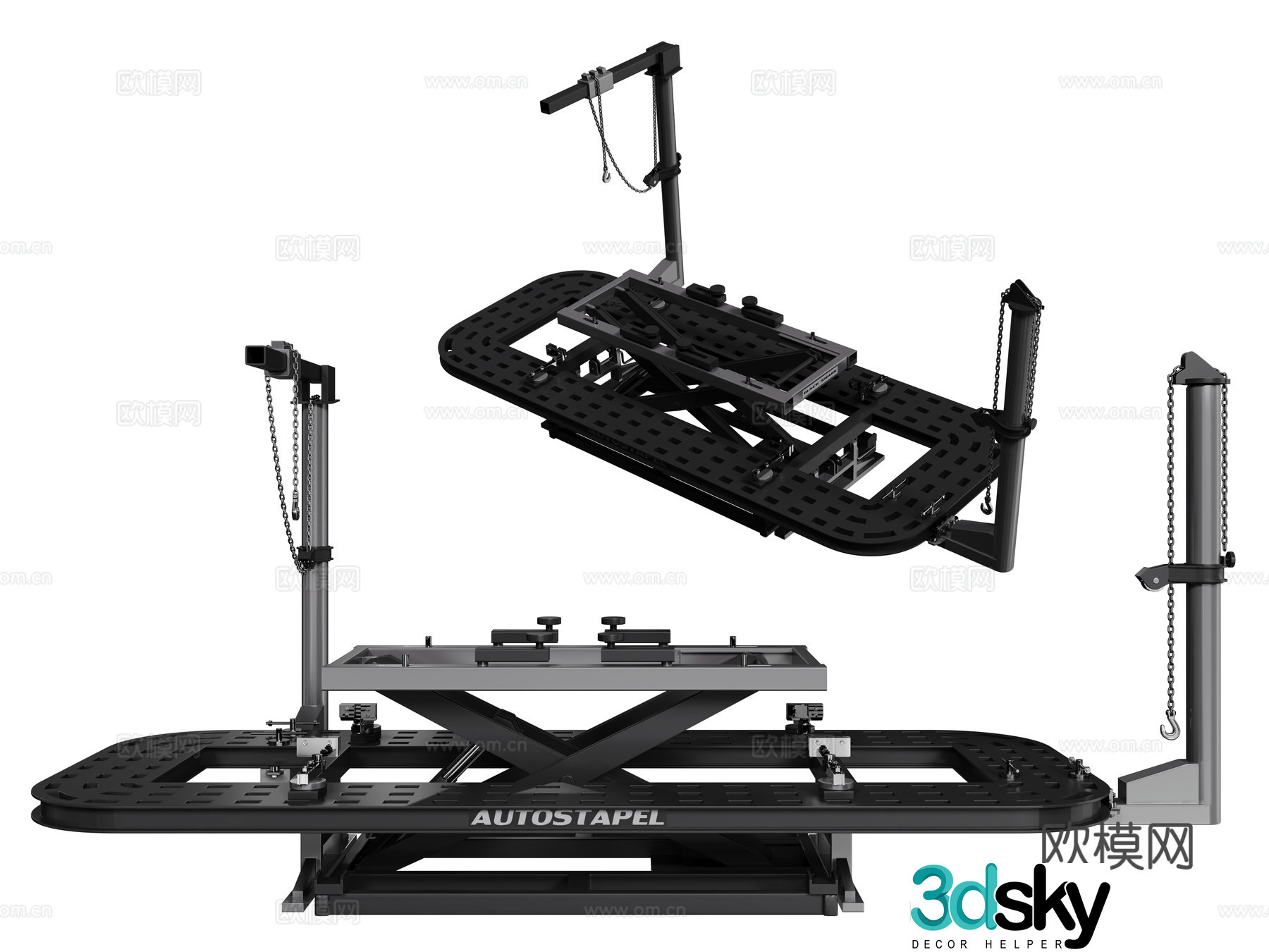 Modern lift 3d model