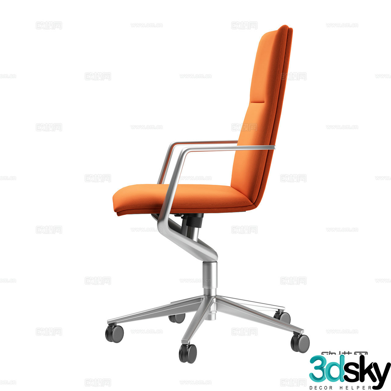Wilkhahn Modern Office Chair Office Chair Fabric Office Chair Stainless Steel Chair 3D Model