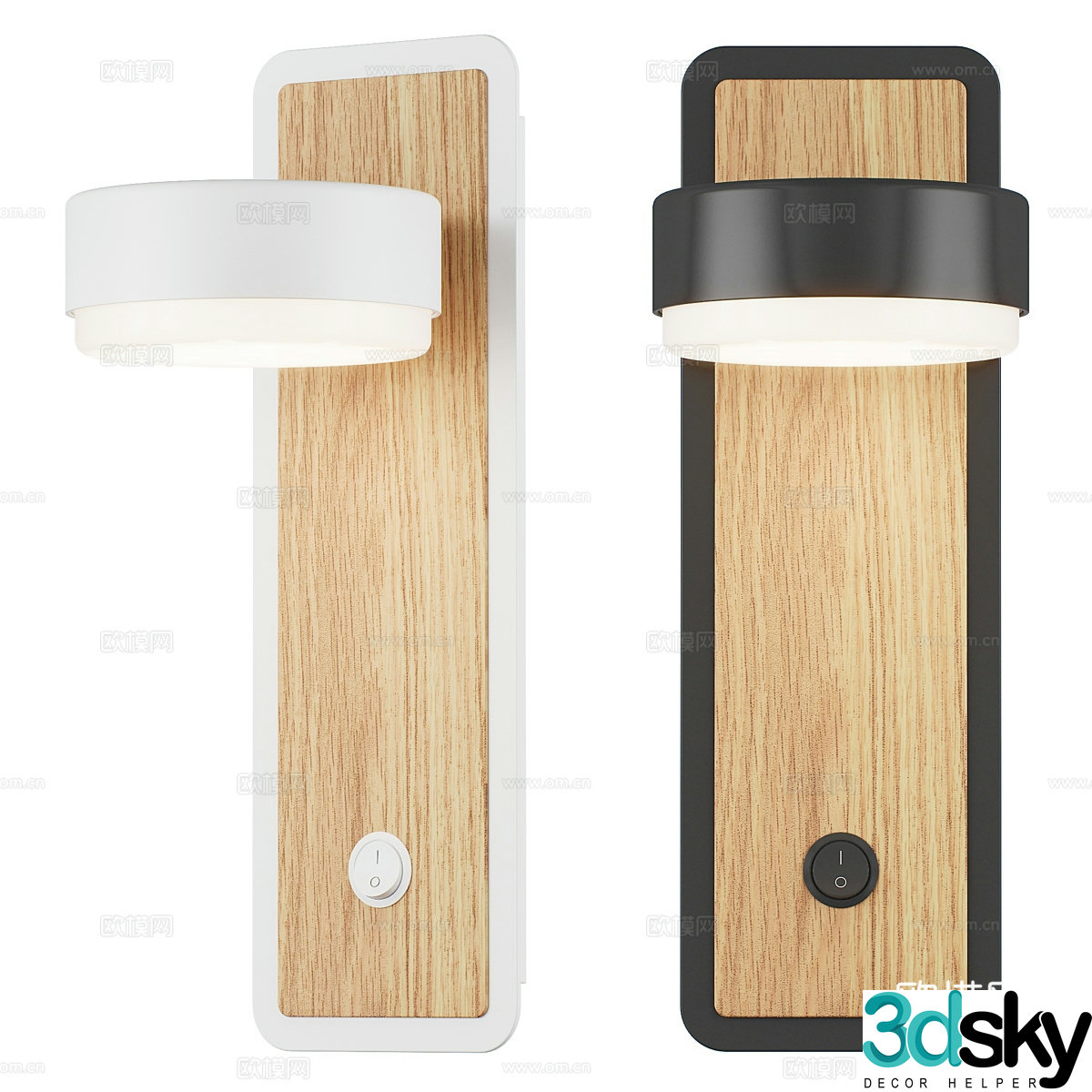 Nordic simple wall lamp wall lamp simple wall lamp decorative wall lamp wooden wall lamp lamp 3d model