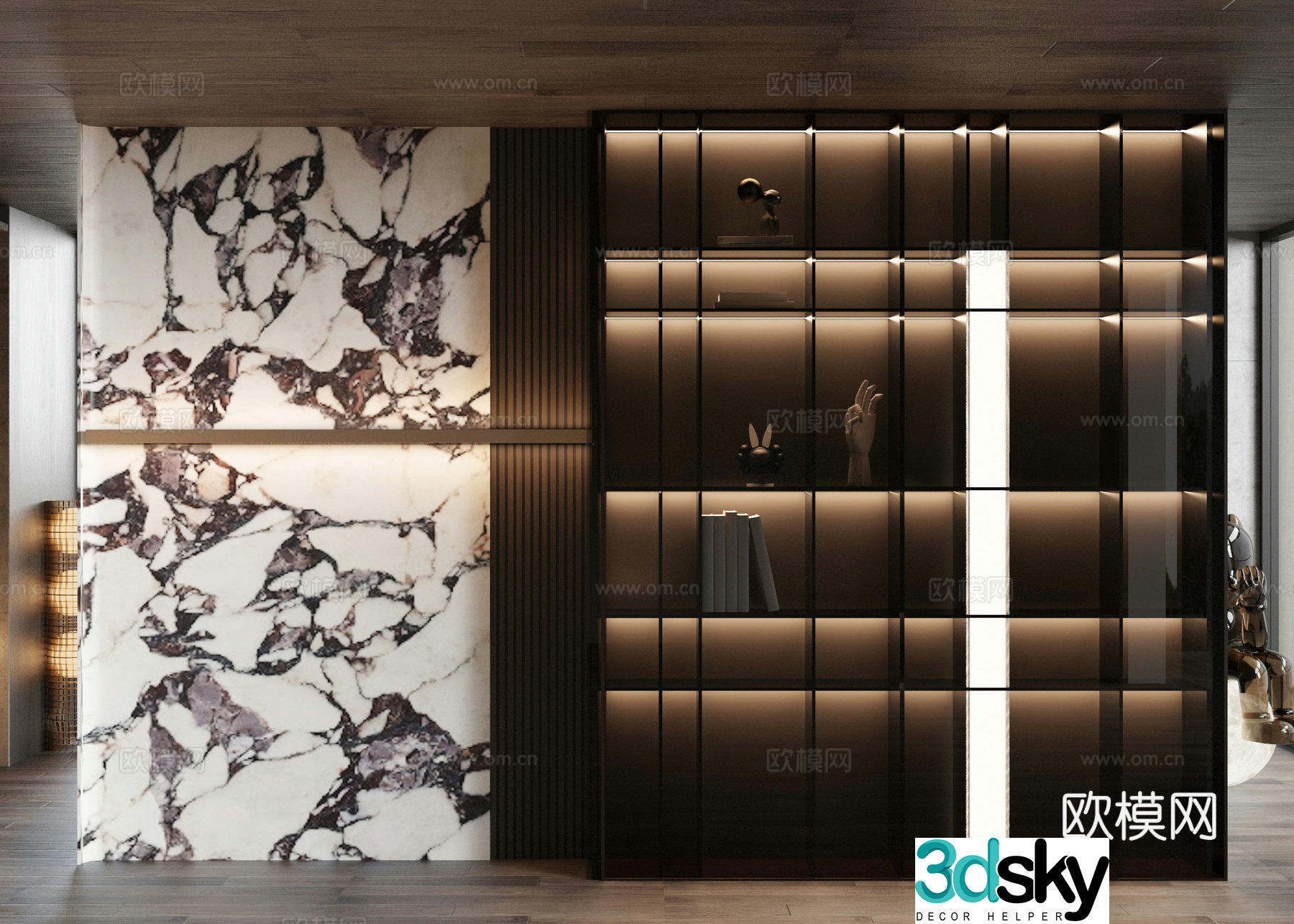 Italian decorative cabinet 3d model