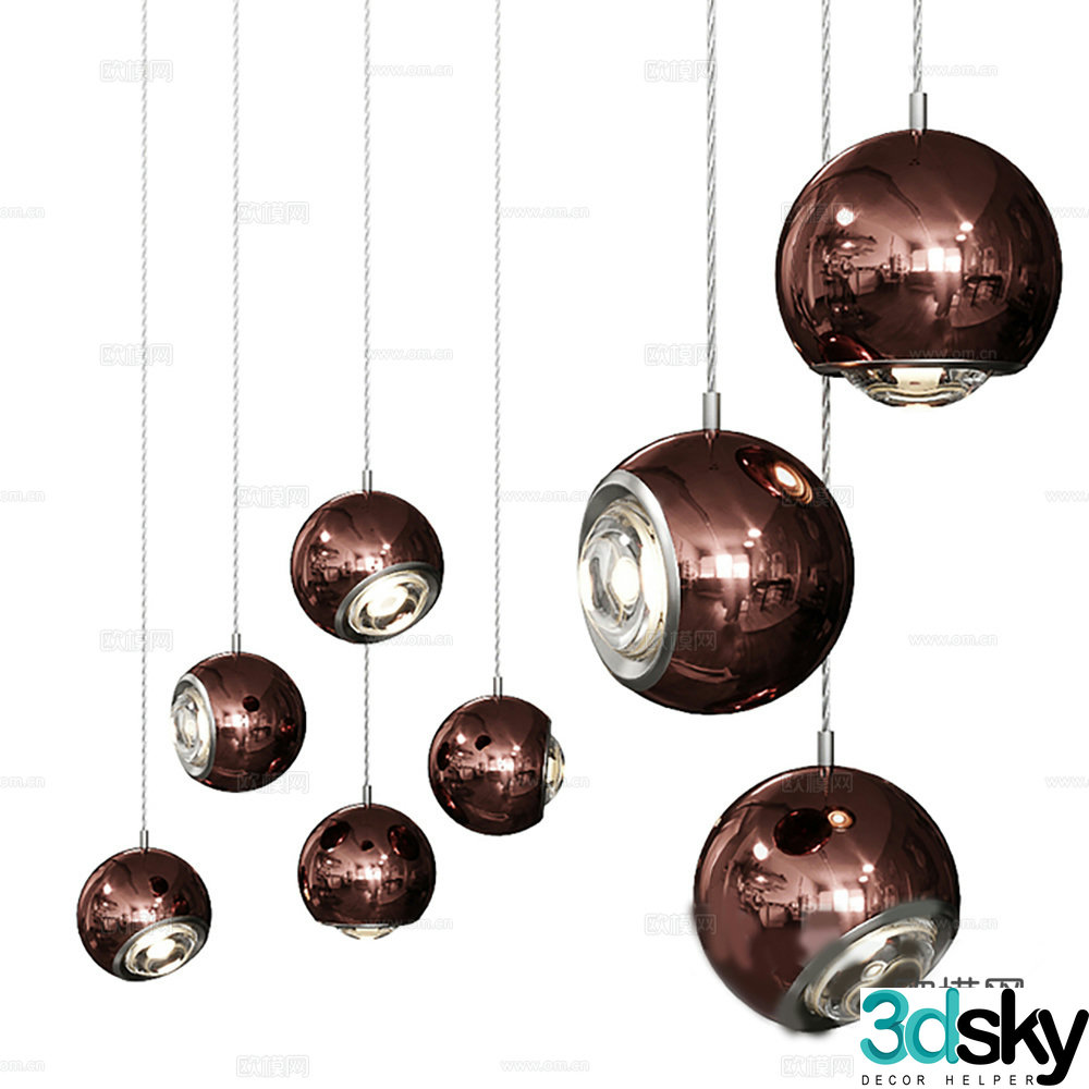 Chandelier Lamp Lighting Light Decorative Light 3D Model