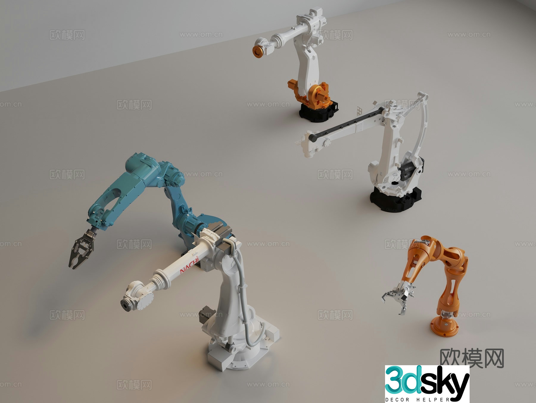 Robotic Arm Robotic Hand Intelligent Robot Industrial Robot Automatic Robotic Arm 3D Model