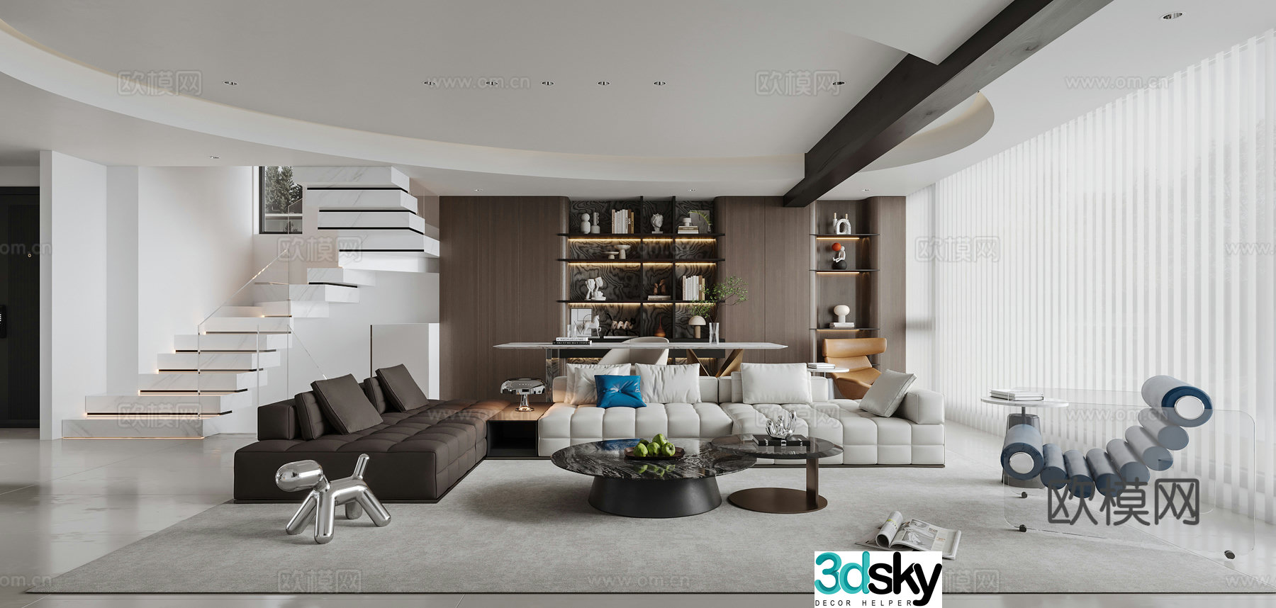 Italian minimalist 3D model
