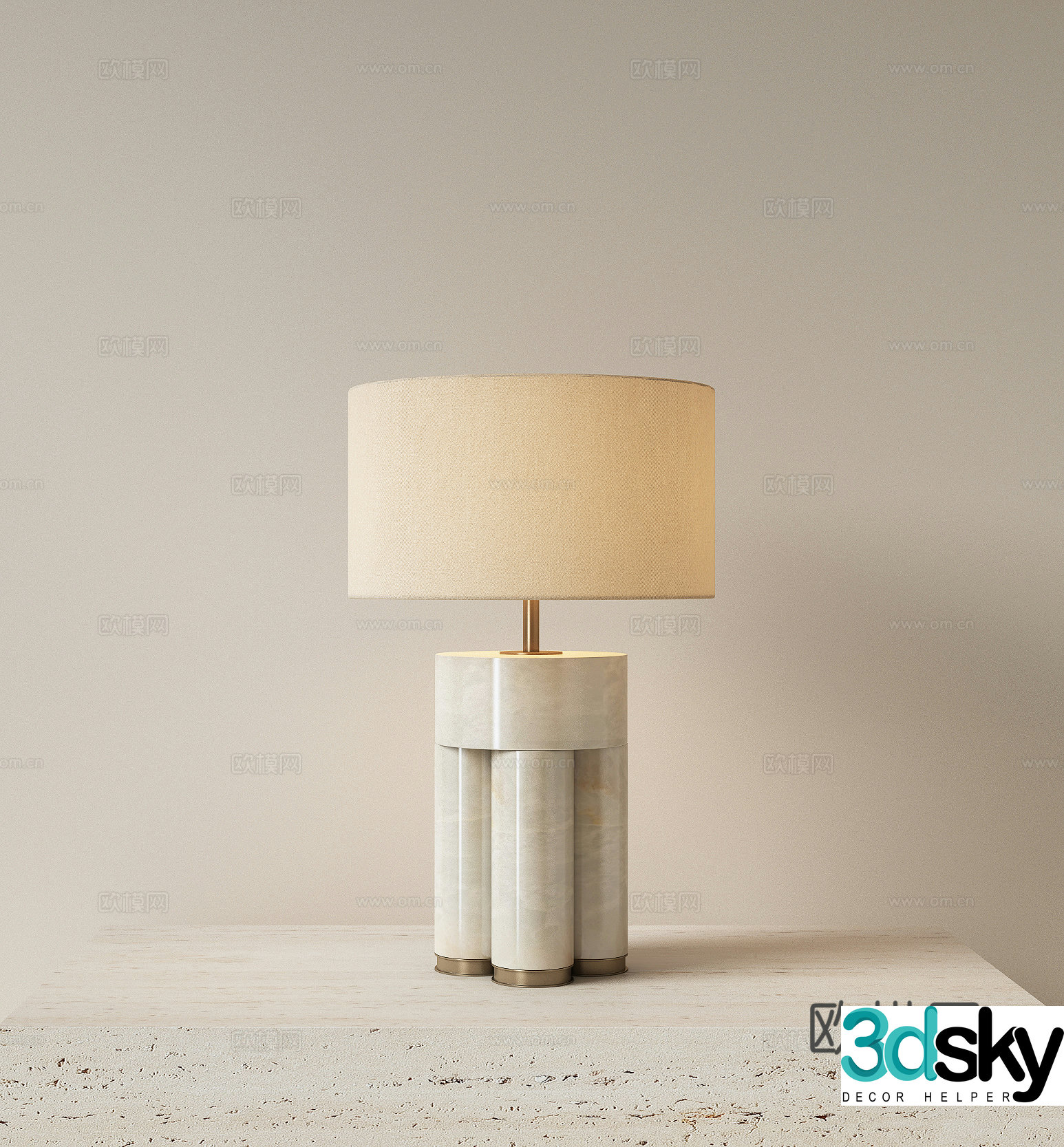 Modern light luxury desk lamp bedside desk lamp study desk lamp living room desk lamp retro desk lamp 3D model
