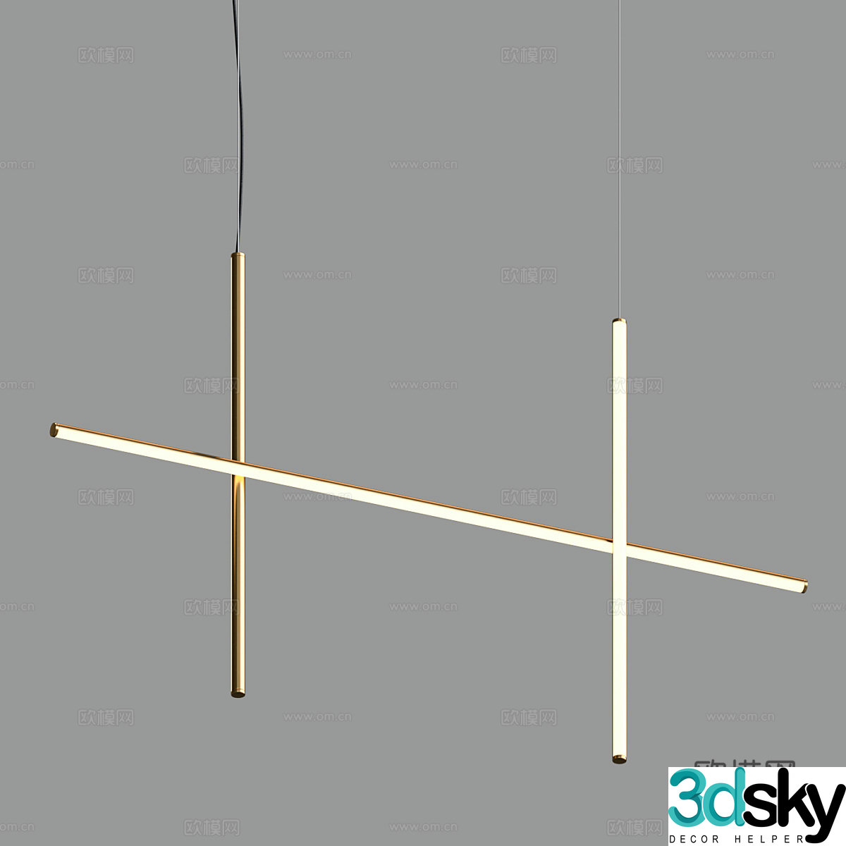 Modern simple light luxury chandeliers chandeliers simple chandeliers restaurant chandeliers living room chandeliers lamp 3d model