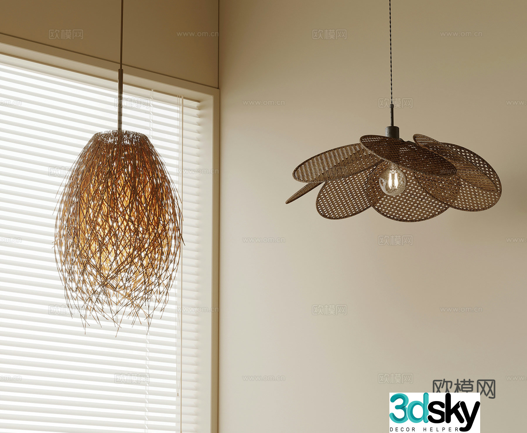 Small chandelier Jijifeng chandelier Fishing Line chandelier Vinegar chandelier 3D model