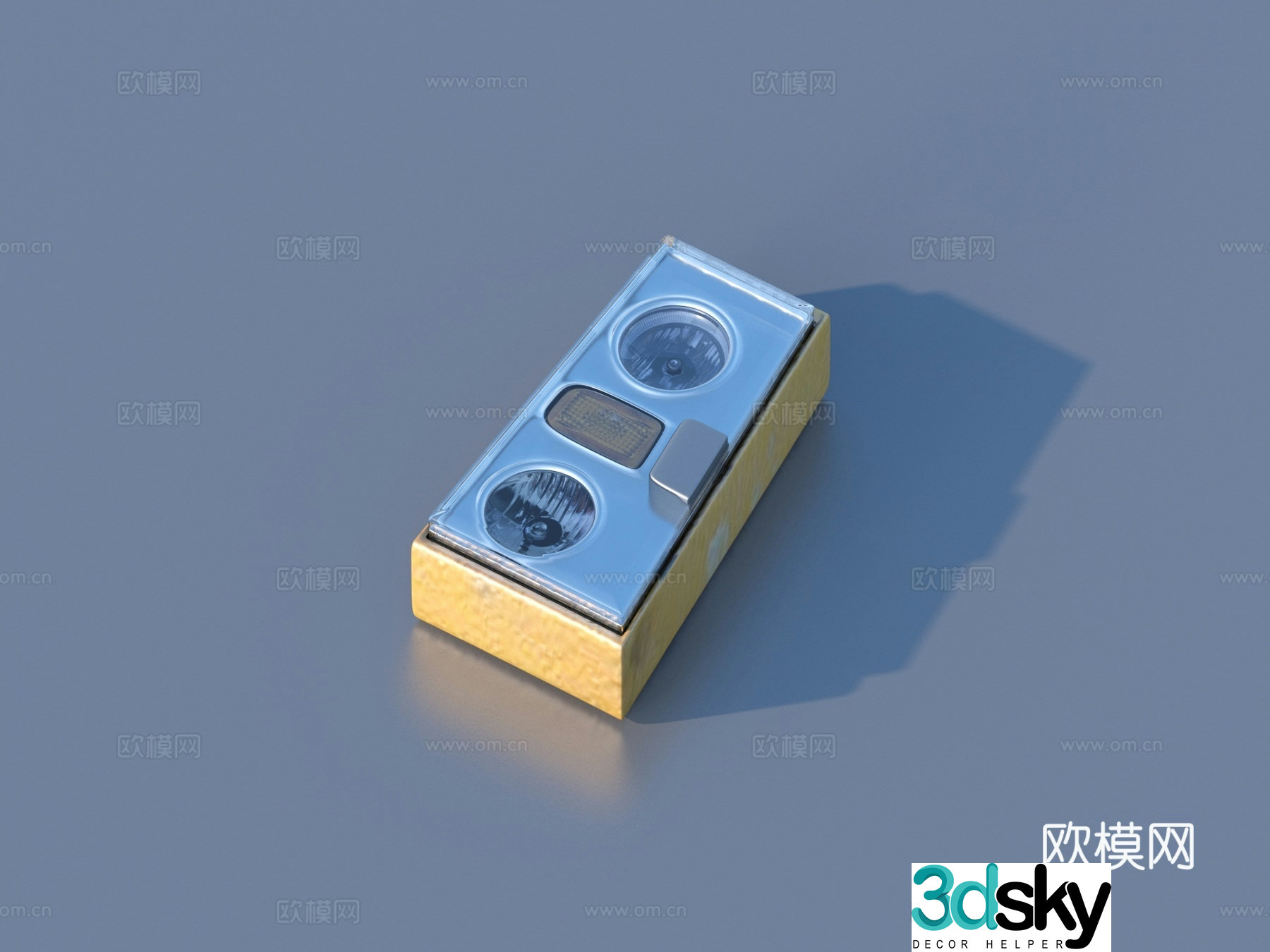 Headlights Lamps Sketch 3D Model