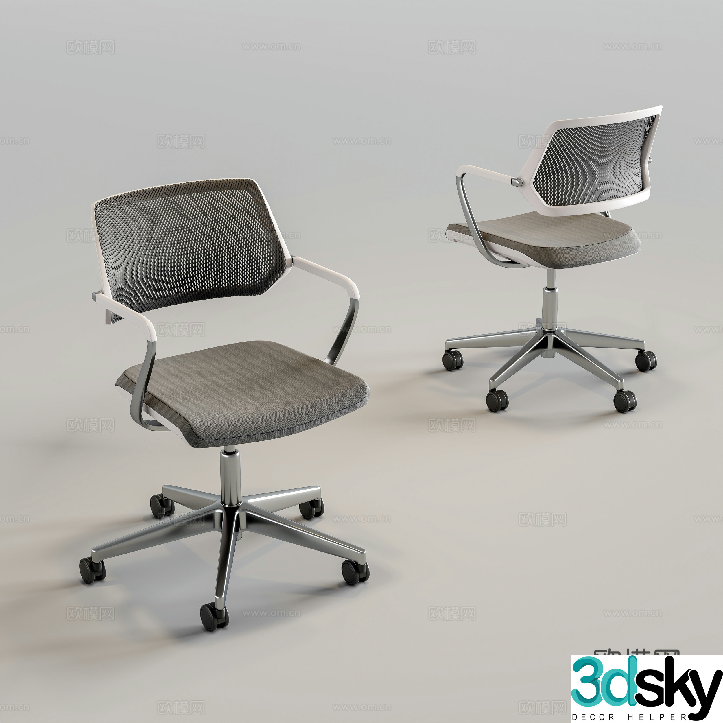Modern office chair 3d model