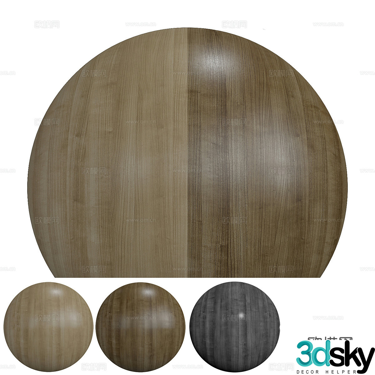 Modern Italian wood grain wood veneer 3d model