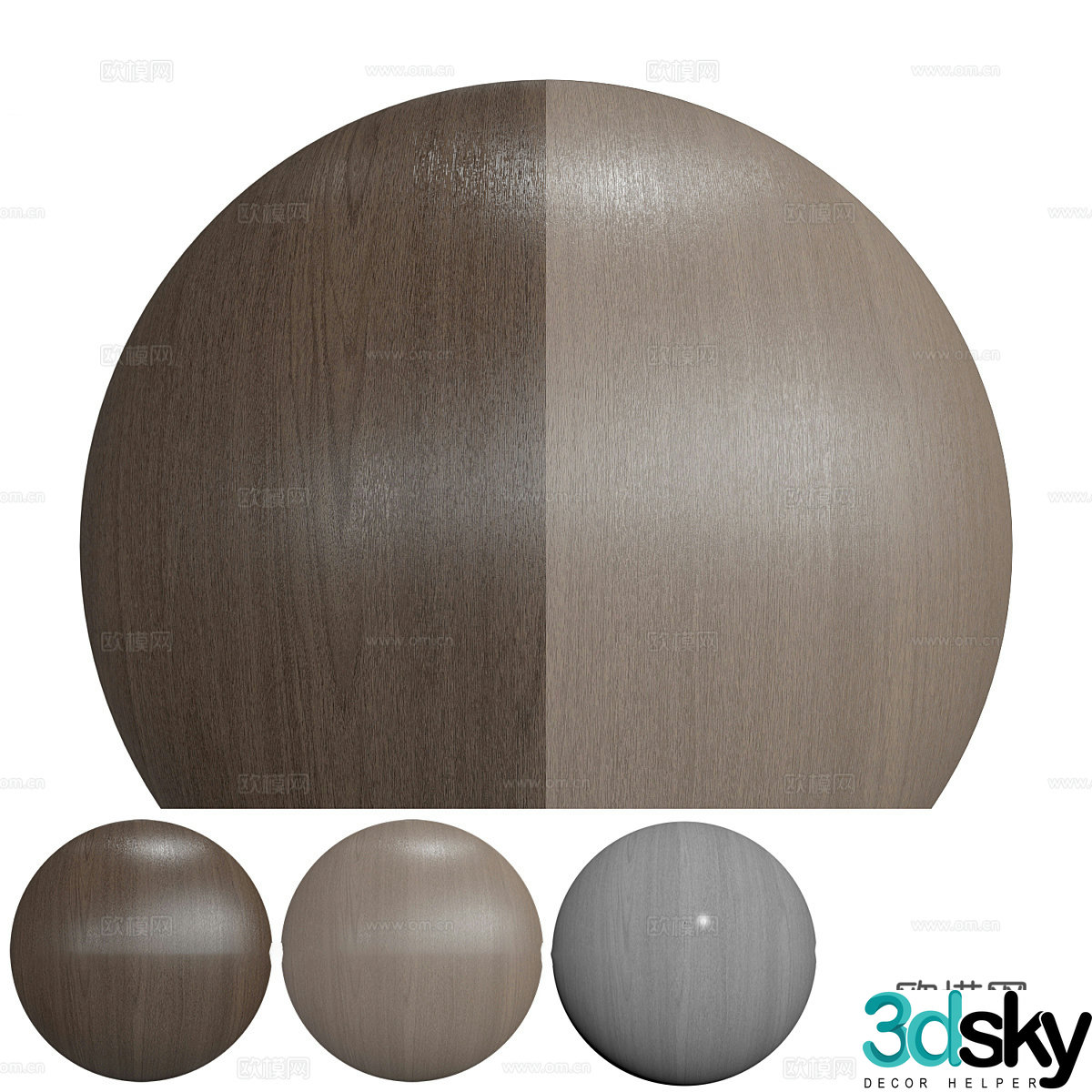 Modern Italian wood grain wood veneer 3d model