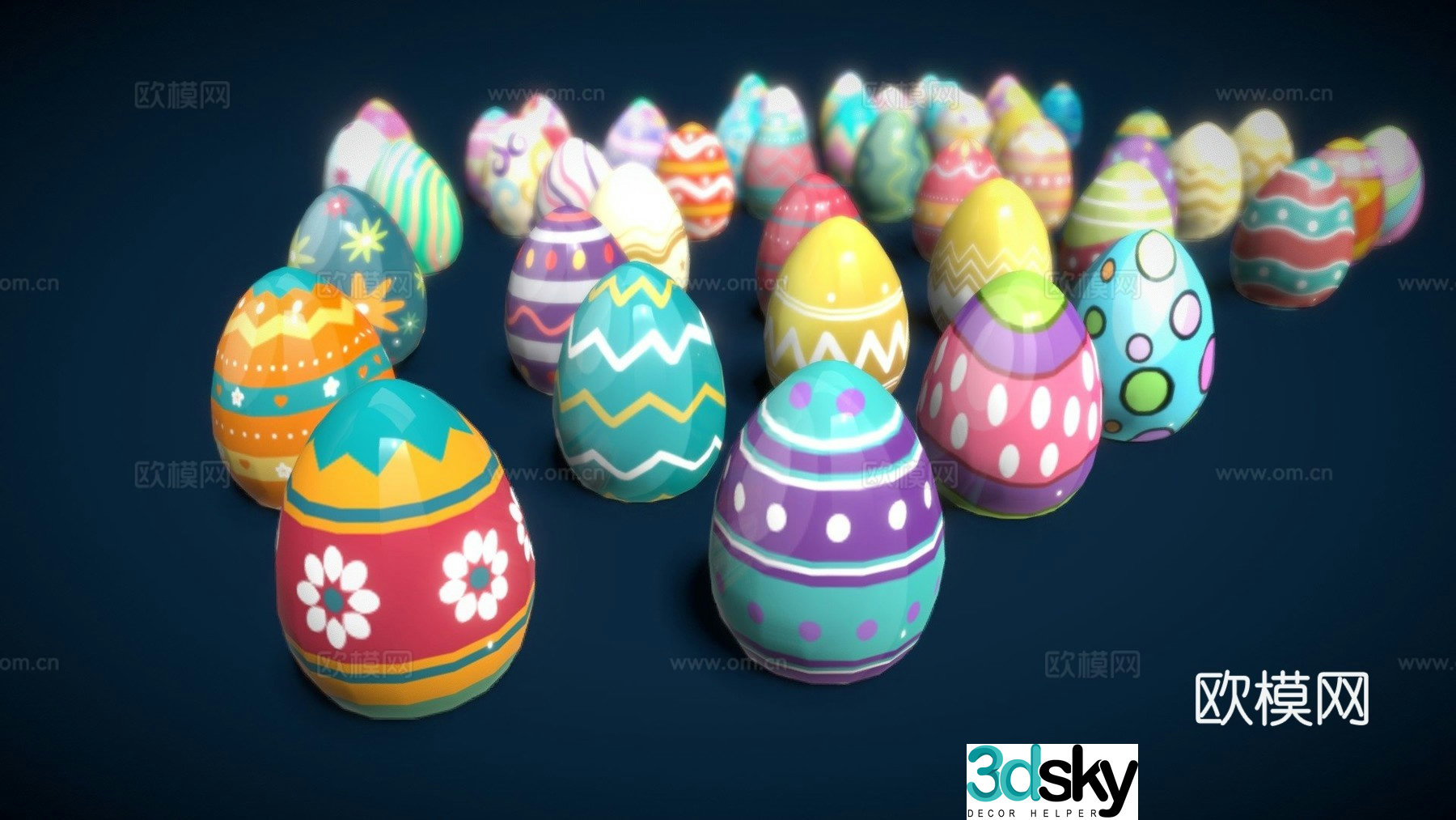 Collection egg 3d model