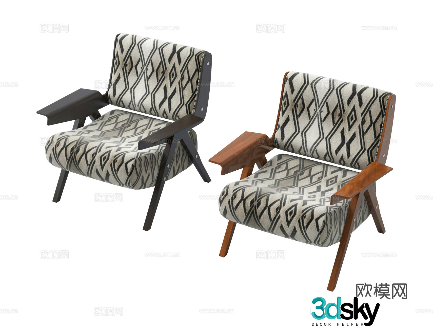 Leisure chair sofa chair single chair 3d model