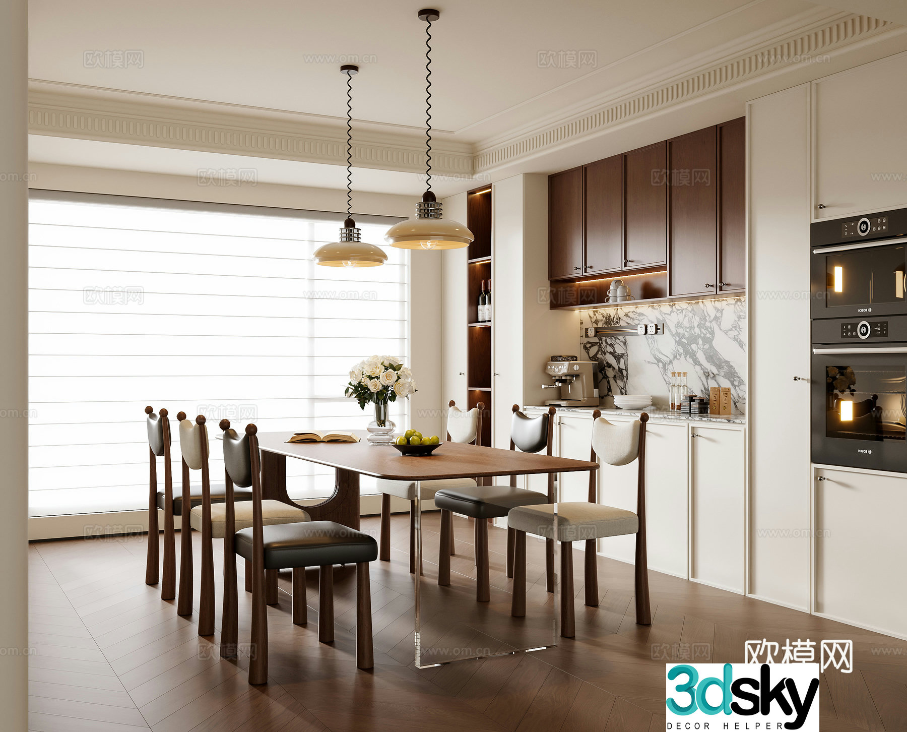 French restaurant 3d model