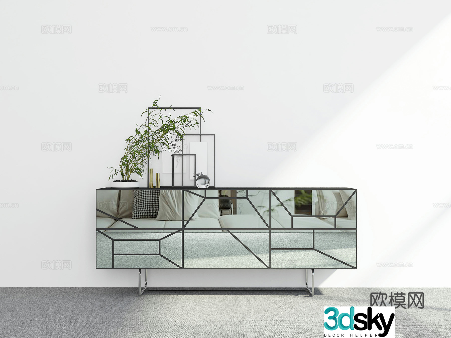 Modern sideboard 3D model