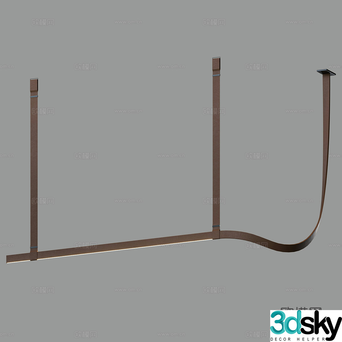 Nordic simple chandeliers chandeliers simple chandeliers restaurant chandeliers lamps 3D model