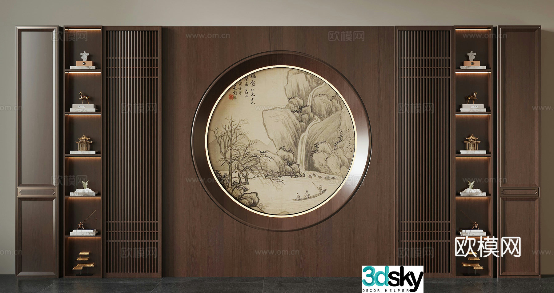 Tea cabinet new Chinese tea cabinet 3D model