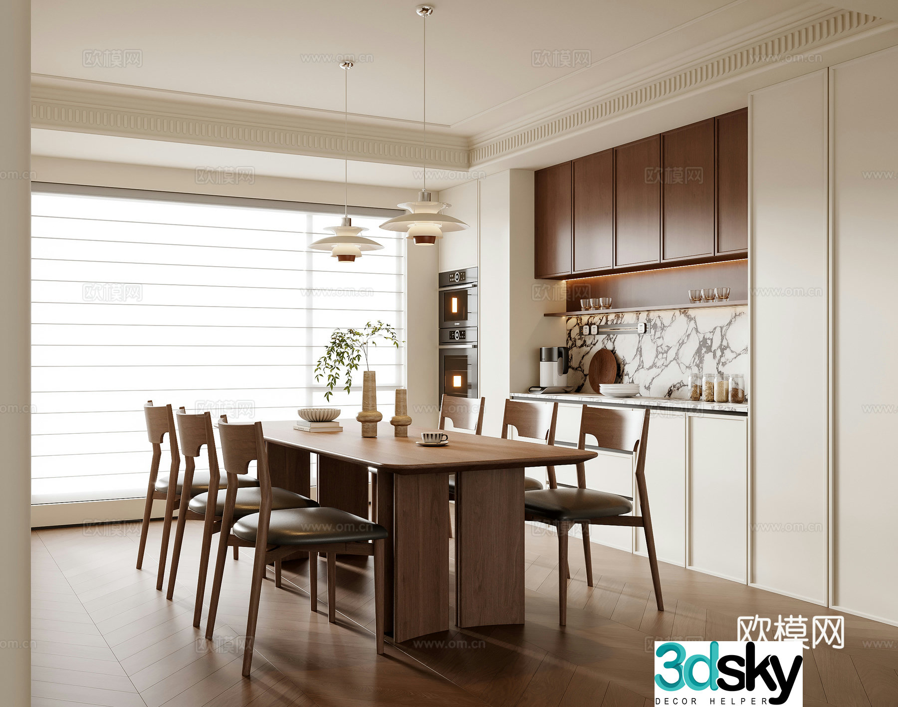 French restaurant 3d model