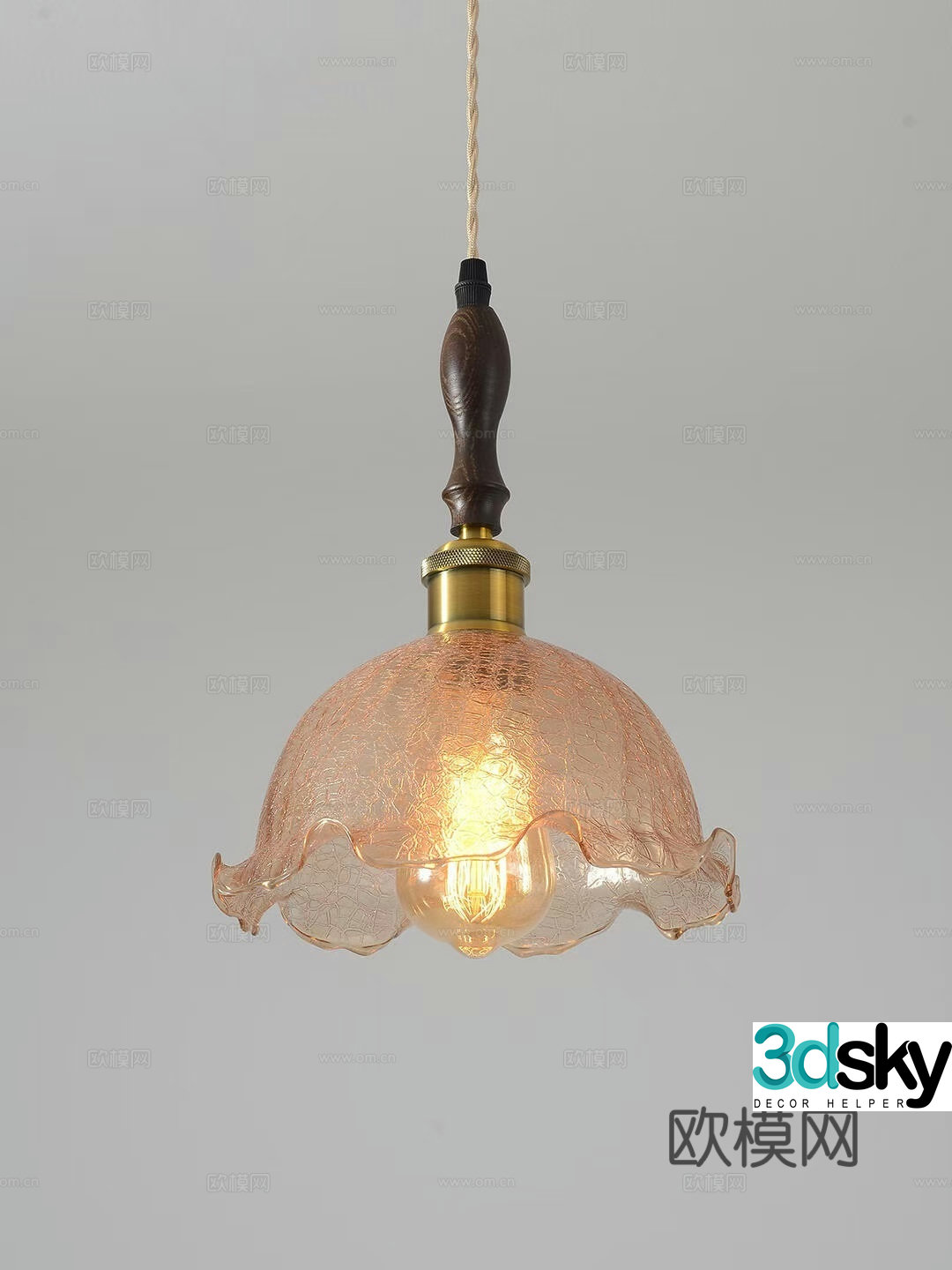 Medium-old small chandeliers restaurant chandeliers bar chandeliers bedside chandeliers 3D model