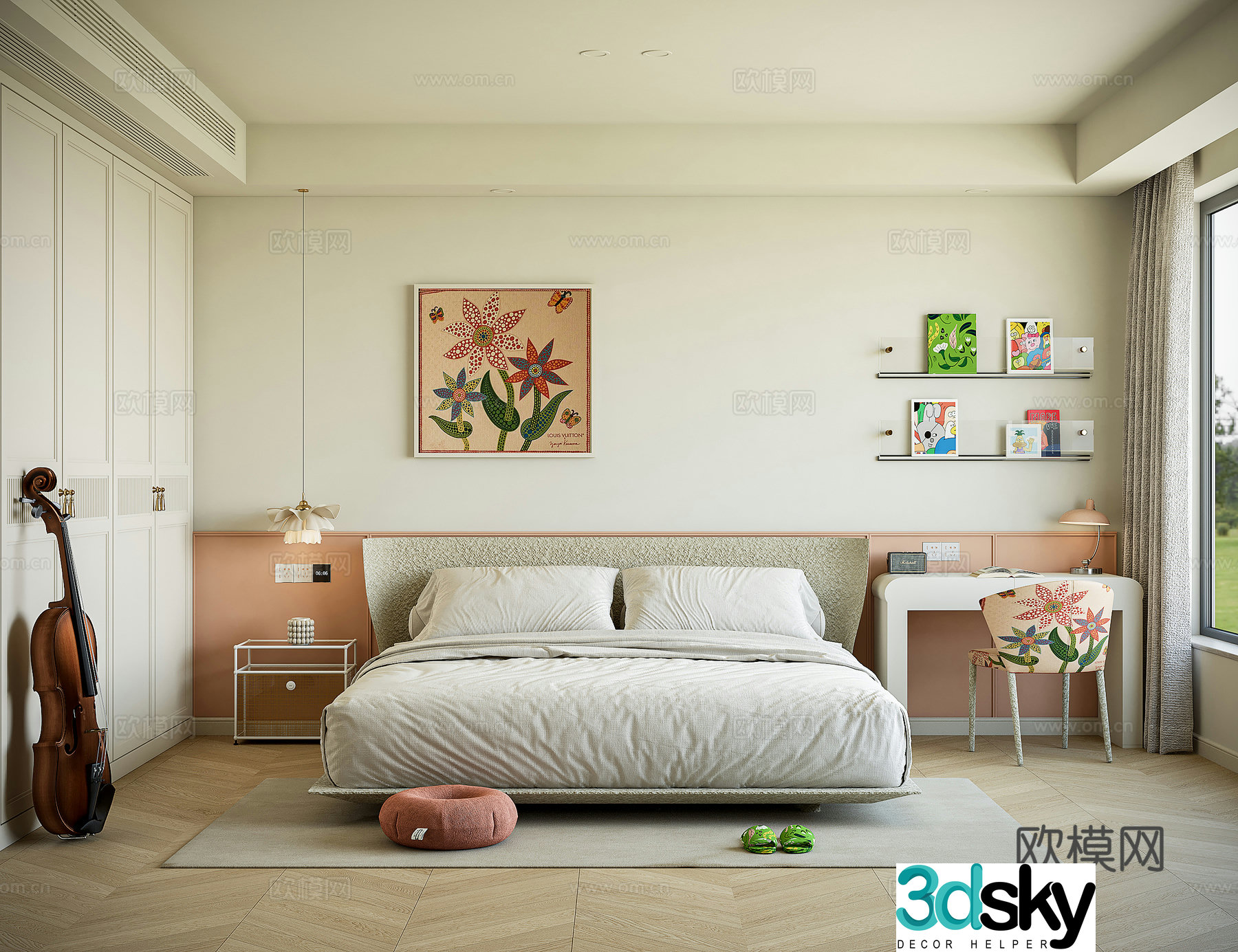 Modern children’s room 3d model