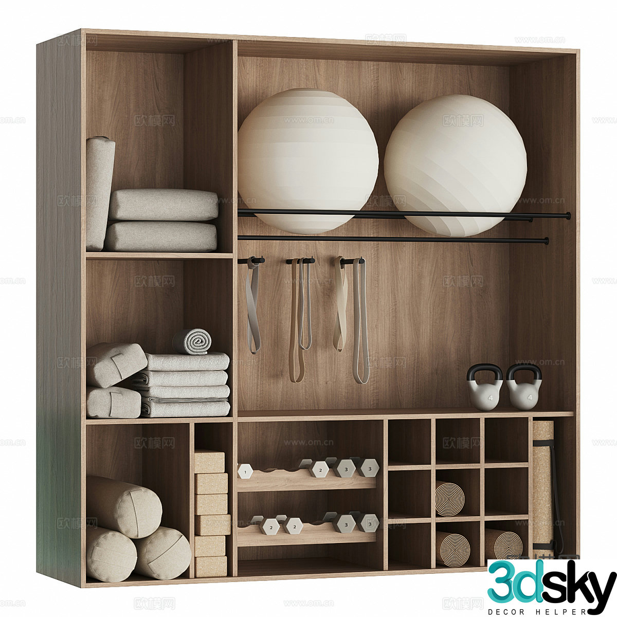 Decorative cabinet 3d model