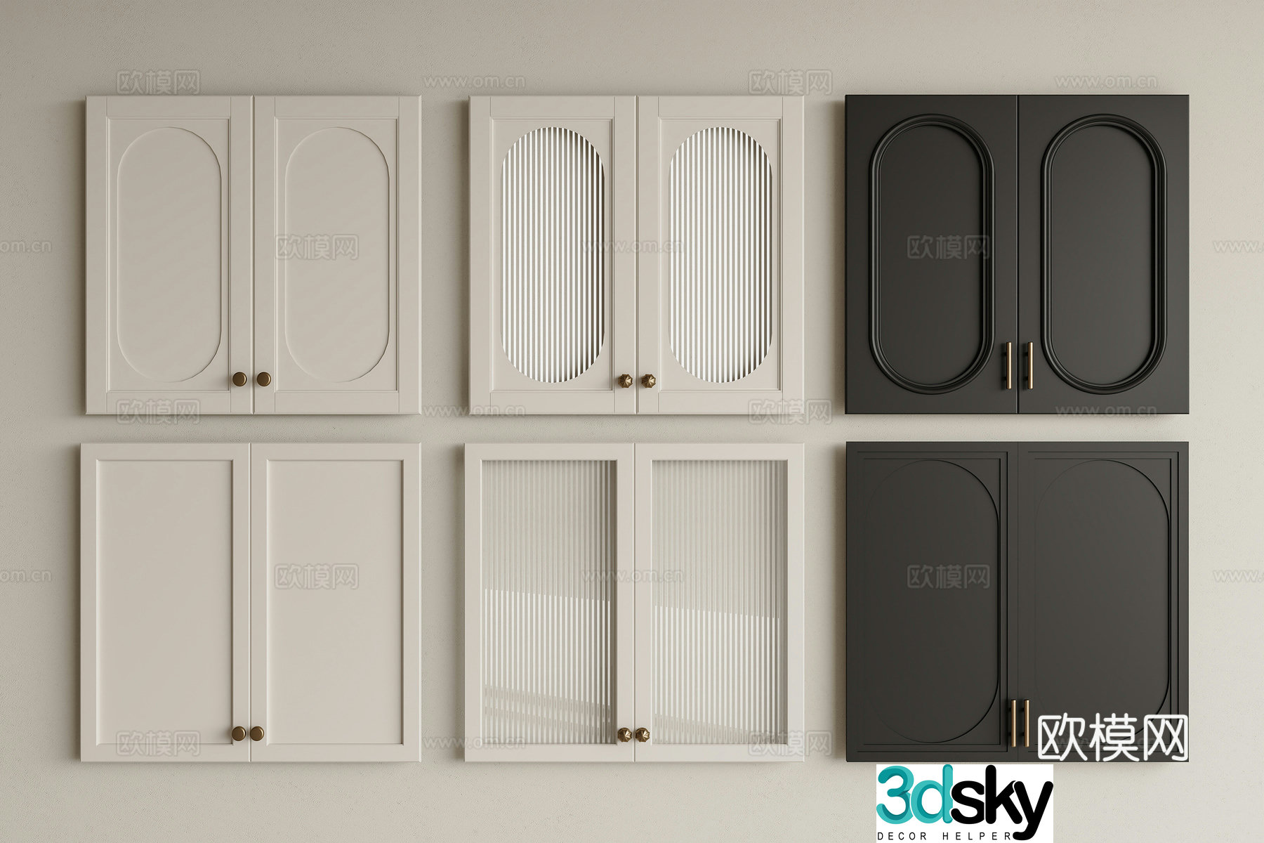 French cabinet door wine cabinet door wardrobe cabinet door glass cabinet door cabinet door cream fume cabinet door 3d model