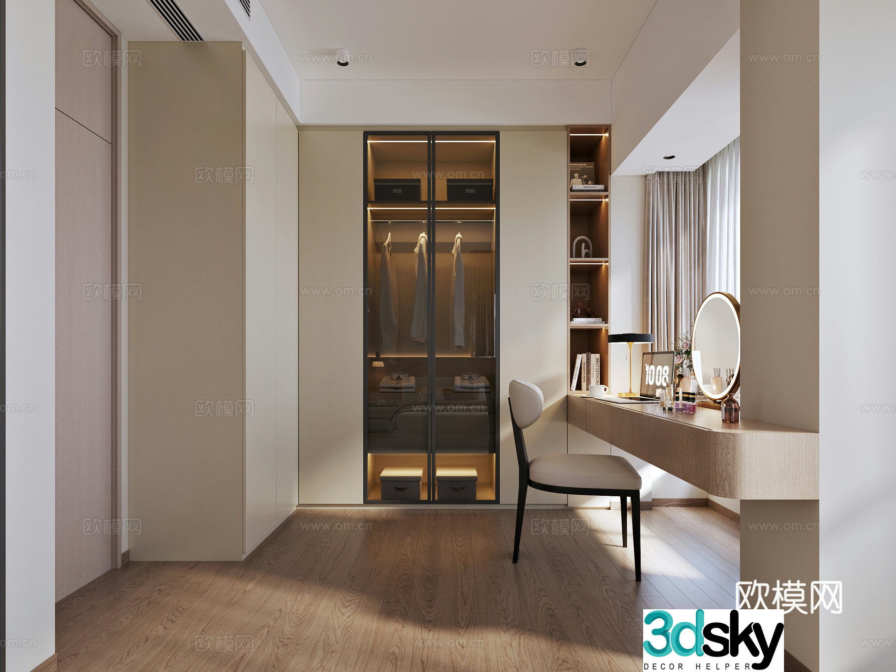 Modern cloakroom 3d model