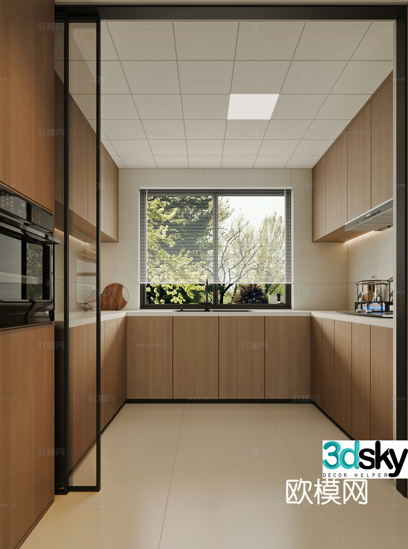 Modern kitchen 3d model